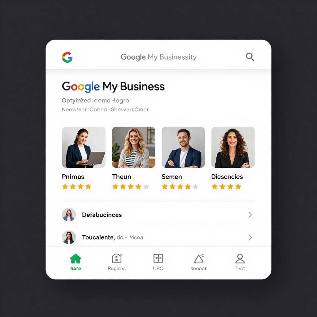 Icono de Google My Business con perfil de negocio optimizado
